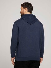 Hoodie mit Logo Print - Männer - sky captain blue white melange Hoodie mit Logo Print - Männer - sky captain blue white melange - 2 - Men Plus