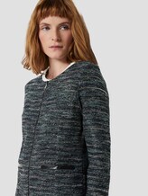 Boucle Zip Blazer - Vrouwen - mint black white boucle design Boucle Zip Blazer - Vrouwen - mint black white boucle design - 9 - TOM TAILOR