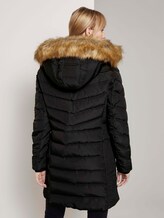Puffermantel mit Fellkapuze - Frauen - Deep Black Puffermantel mit Fellkapuze - Frauen - Deep Black - 2 - TOM TAILOR