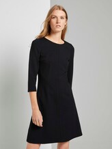 Jurk met stiksels - Vrouwen - Deep Black Jurk met stiksels - Vrouwen - Deep Black - 1 - TOM TAILOR