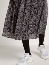 Gemustertes Midikleid aus Mesh - Frauen - black-melange-black Gemustertes Midikleid aus Mesh - Frauen - black-melange-black - 10 - TOM TAILOR