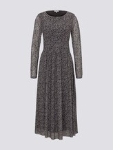 Gemustertes Midikleid aus Mesh - Frauen - black-melange-black Gemustertes Midikleid aus Mesh - Frauen - black-melange-black - 7 - TOM TAILOR