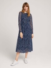 Gemustertes Midikleid aus Mesh - Frauen - navy flower design Gemustertes Midikleid aus Mesh - Frauen - navy flower design - 1 - TOM TAILOR