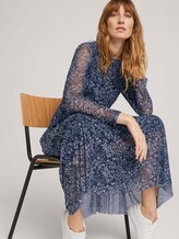 Gemustertes Midikleid aus Mesh - Frauen - navy flower design Gemustertes Midikleid aus Mesh - Frauen - navy flower design - 5 - TOM TAILOR