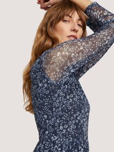 Gemustertes Midikleid aus Mesh - Frauen - navy flower design Gemustertes Midikleid aus Mesh - Frauen - navy flower design - 9 - TOM TAILOR