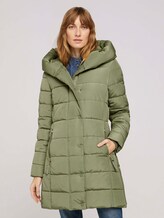 Puffermantel mit breitem Kapuzenkragen - Frauen - greyish green Puffermantel mit breitem Kapuzenkragen - Frauen - greyish green - 1 - TOM TAILOR