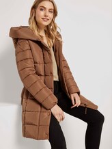 Puffermantel mit breitem Kapuzenkragen - Frauen - light chestnut Puffermantel mit breitem Kapuzenkragen - Frauen - light chestnut - 5 - TOM TAILOR