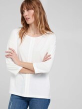 Langarmshirt mit Bio-Baumwolle - Frauen - Whisper White Langarmshirt mit Bio-Baumwolle - Frauen - Whisper White - 5 - TOM TAILOR