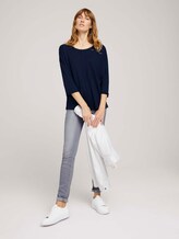 Langarmshirt mit Bio-Baumwolle - Frauen - Sky Captain Blue Langarmshirt mit Bio-Baumwolle - Frauen - Sky Captain Blue - 3 - TOM TAILOR