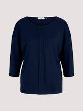 Langarmshirt mit Bio-Baumwolle - Frauen - Sky Captain Blue Langarmshirt mit Bio-Baumwolle - Frauen - Sky Captain Blue - 7 - TOM TAILOR