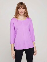 Langarmshirt mit Bio-Baumwolle - Frauen - heather lilac Langarmshirt mit Bio-Baumwolle - Frauen - heather lilac - 1 - TOM TAILOR