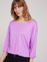 Langarmshirt mit Bio-Baumwolle - Frauen - heather lilac Langarmshirt mit Bio-Baumwolle - Frauen - heather lilac - 5 - TOM TAILOR