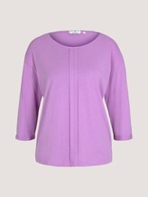 Langarmshirt mit Bio-Baumwolle - Frauen - heather lilac Langarmshirt mit Bio-Baumwolle - Frauen - heather lilac - 7 - TOM TAILOR