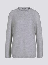 Zachte gebreide trui loose fit - Vrouwen - soft silver grey melange Zachte gebreide trui loose fit - Vrouwen - soft silver grey melange - 7 - Mine to five