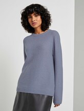 Weicher Strickpullover Loose Fit - Frauen - fern blue melange Weicher Strickpullover Loose Fit - Frauen - fern blue melange - 1 - Mine to five
