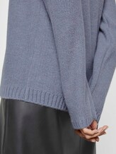 Weicher Strickpullover Loose Fit - Frauen - fern blue melange Weicher Strickpullover Loose Fit - Frauen - fern blue melange - 10 - Mine to five