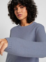 Weicher Strickpullover Loose Fit - Frauen - fern blue melange Weicher Strickpullover Loose Fit - Frauen - fern blue melange - 9 - Mine to five