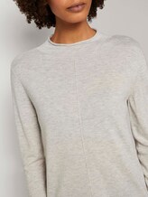 Feiner Strickpullover mit Stehkragen - Frauen - soft silver grey melange Feiner Strickpullover mit Stehkragen - Frauen - soft silver grey melange - 9 - Mine to five