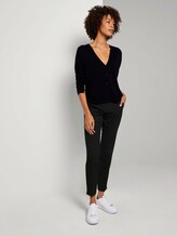 Loose Fit Cardigan aus Merinowolle - Frauen - Deep Black Loose Fit Cardigan aus Merinowolle - Frauen - Deep Black - 3 - Mine to five