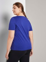 T-Shirt mit Pailletten-Applikation - Frauen - crest blue T-Shirt mit Pailletten-Applikation - Frauen - crest blue - 2 - My True Me