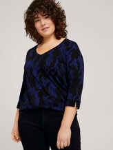 T-shirt met V-hals - Vrouwen - abstract dot pattern T-shirt met V-hals - Vrouwen - abstract dot pattern - 5 - My True Me