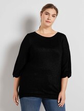 Shirt mit Ballonärmeln - Frauen - Deep Black Shirt mit Ballonärmeln - Frauen - Deep Black - 1 - My True Me