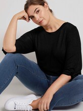 Shirt mit Ballonärmeln - Frauen - Deep Black Shirt mit Ballonärmeln - Frauen - Deep Black - 5 - My True Me