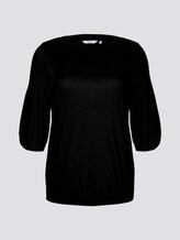 Shirt mit Ballonärmeln - Frauen - Deep Black Shirt mit Ballonärmeln - Frauen - Deep Black - 7 - My True Me