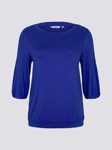 Shirt mit Ballonärmeln - Frauen - crest blue Shirt mit Ballonärmeln - Frauen - crest blue - 7 - My True Me