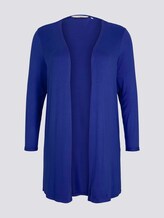 Curvy - Shirt Cardigan mit Seitenschlitzen - Frauen - crest blue Curvy - Shirt Cardigan mit Seitenschlitzen - Frauen - crest blue - 7 - My True Me
