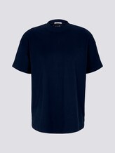 Lockeres Stehkragen T-Shirt mit Bio-Baumwolle - Männer - Sky Captain Blue Lockeres Stehkragen T-Shirt mit Bio-Baumwolle - Männer - Sky Captain Blue - 7 - TOM TAILOR Denim