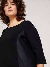 Etuikleid mit Details in Leder-Optik - Frauen - Deep Black Etuikleid mit Details in Leder-Optik - Frauen - Deep Black - 9 - My True Me