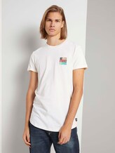 T-Shirt mit Print - Männer - Wool White T-Shirt mit Print - Männer - Wool White - 1 - TOM TAILOR Denim