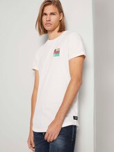 T-Shirt mit Print - Männer - Wool White T-Shirt mit Print - Männer - Wool White - 5 - TOM TAILOR Denim