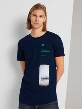 T-shirt met print - Mannen - Sky Captain Blue T-shirt met print - Mannen - Sky Captain Blue - 1 - TOM TAILOR Denim
