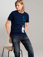 T-shirt met print - Mannen - Sky Captain Blue T-shirt met print - Mannen - Sky Captain Blue - 5 - TOM TAILOR Denim