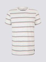 T-Shirt mit Streifenmuster - Männer - white tricolor yarn dye stripe T-Shirt mit Streifenmuster - Männer - white tricolor yarn dye stripe - 7 - TOM TAILOR Denim