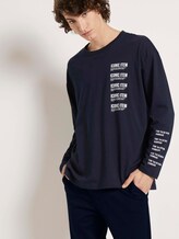 Langarmshirt mit Textprint - Männer - Sky Captain Blue Langarmshirt mit Textprint - Männer - Sky Captain Blue - 5 - TOM TAILOR Denim