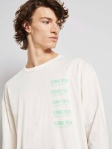 Langarmshirt mit Textprint - Männer - Wool White Langarmshirt mit Textprint - Männer - Wool White - 10 - TOM TAILOR Denim