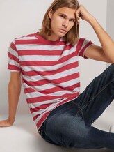 gestreiftes T-Shirt - Männer - red regular yarn dye stripe gestreiftes T-Shirt - Männer - red regular yarn dye stripe - 5 - TOM TAILOR Denim
