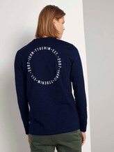 meliertes Langarmshirt - Männer - Sky Captain Blue meliertes Langarmshirt - Männer - Sky Captain Blue - 2 - TOM TAILOR Denim