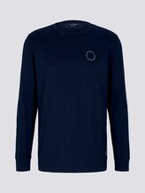 meliertes Langarmshirt - Männer - Sky Captain Blue meliertes Langarmshirt - Männer - Sky Captain Blue - 7 - TOM TAILOR Denim