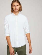 Meliertes Flanell Hemd - Männer - off white twill melange Meliertes Flanell Hemd - Männer - off white twill melange - 5 - TOM TAILOR Denim
