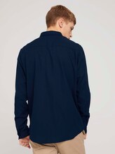 Fijn gestructureerd overhemd met biologisch katoen - Mannen - Sky Captain Blue Fijn gestructureerd overhemd met biologisch katoen - Mannen - Sky Captain Blue - 2 - TOM TAILOR Denim