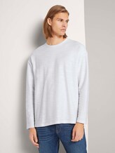 Basic Langarmshirt - Männer - Wool White Basic Langarmshirt - Männer - Wool White - 1 - TOM TAILOR Denim