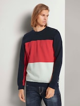 Sweatshirt im Colour Blocking - Männer - Sky Captain Blue Sweatshirt im Colour Blocking - Männer - Sky Captain Blue - 1 - TOM TAILOR Denim