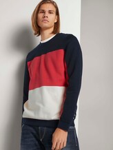 Sweatshirt im Colour Blocking - Männer - Sky Captain Blue Sweatshirt im Colour Blocking - Männer - Sky Captain Blue - 5 - TOM TAILOR Denim