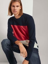 Sweatshirt im Colour Blocking - Männer - Sky Captain Blue Sweatshirt im Colour Blocking - Männer - Sky Captain Blue - 9 - TOM TAILOR Denim