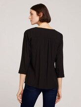 Geknöpfte Bluse mit LENZING™ ECOVERO™ - Frauen - Deep Black Geknöpfte Bluse mit LENZING™ ECOVERO™ - Frauen - Deep Black - 2 - TOM TAILOR Denim