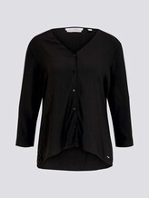 Geknöpfte Bluse mit LENZING™ ECOVERO™ - Frauen - Deep Black Geknöpfte Bluse mit LENZING™ ECOVERO™ - Frauen - Deep Black - 7 - TOM TAILOR Denim